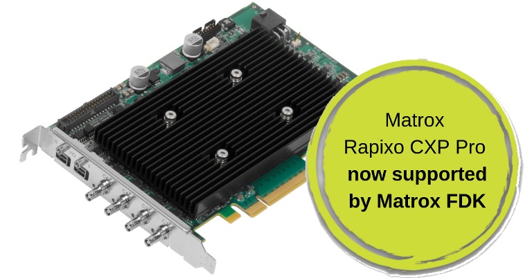 Matrox Imaging Releases FPGA Development Kit for the Matrox Rapixo CXP Pro Family of Frame Grabbers